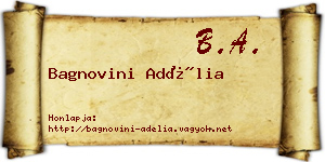 Bagnovini Adélia névjegykártya